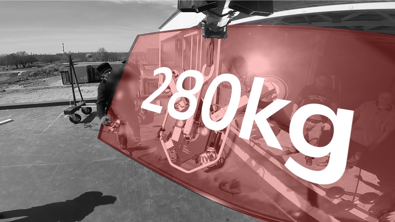 GLASSLIFT - Dzień z życia operatora mini żurawia #2 BG Lift M250