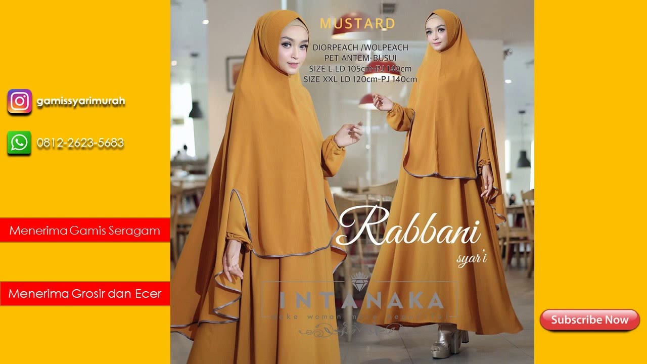 Trend Model Gamis Syari Jumbo Mewah Cantik  (WA) 0812-2623-5683 | INTANAKA GAMIS