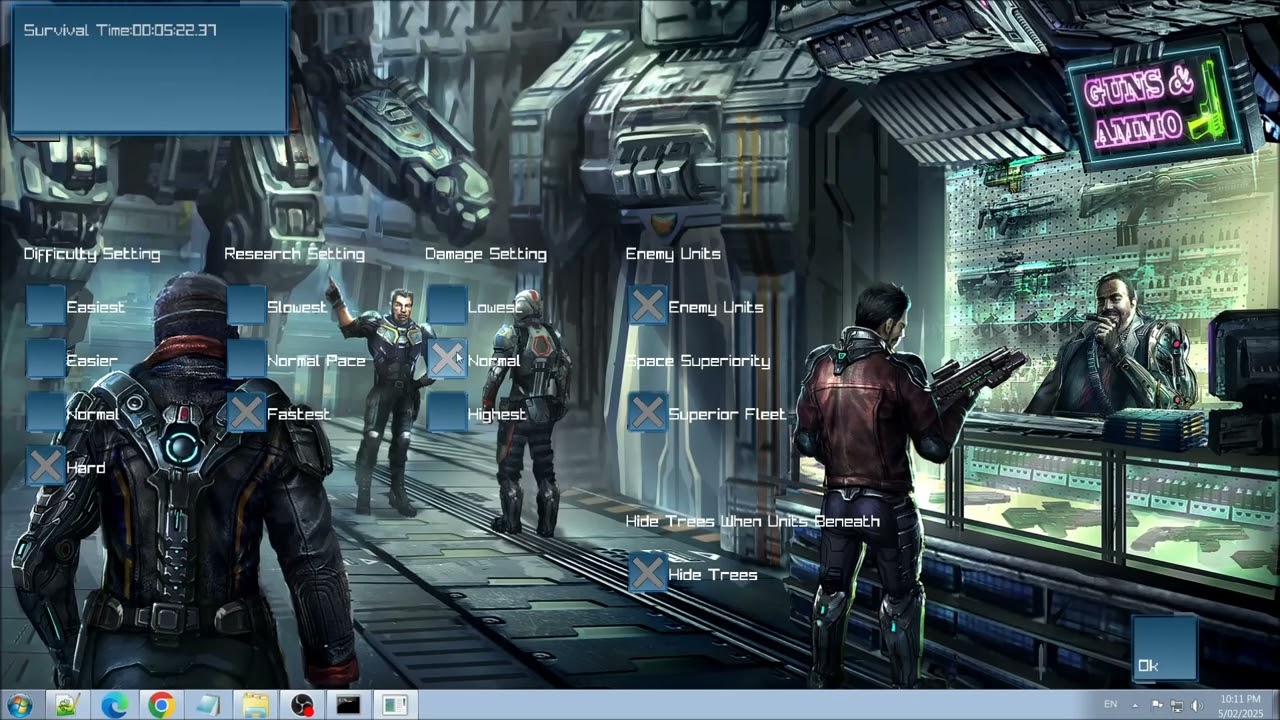 conflict 3049 demo video gameplay - demonstrating a defensive layout