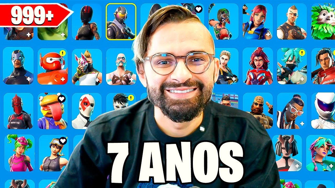 TOUR PELA MINHA CONTA DE 7 ANOS do Fortnite