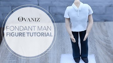 How to make fondant man standing full tutorial | Fondant man | How to make Fondant figures stand up