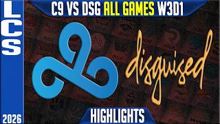 C9 vs DSG Highlights ALL GAMES | LCS Summer 2026 W3D1 | Cloud9 vs Disguised