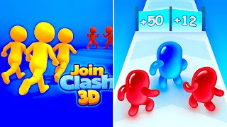 Join Clash 3D Vs Join Blob Clash 3D 🟪🟣🟪Max Levels Walkthrough Mobile Gameplay AW screenshot 3