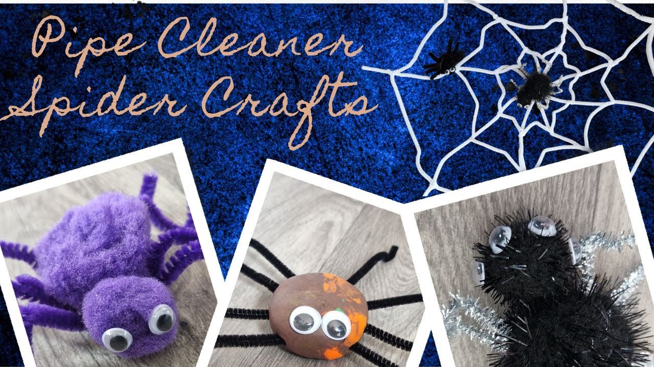 Easy Pipe Cleaner Spider Craft