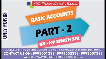 CS EXECUTIVE , BASIC ACCOUNTING, BEST CS CLASSES, NO.1 IN FACE 2 FACE & PEN DRIVE CLASSES. NO.1