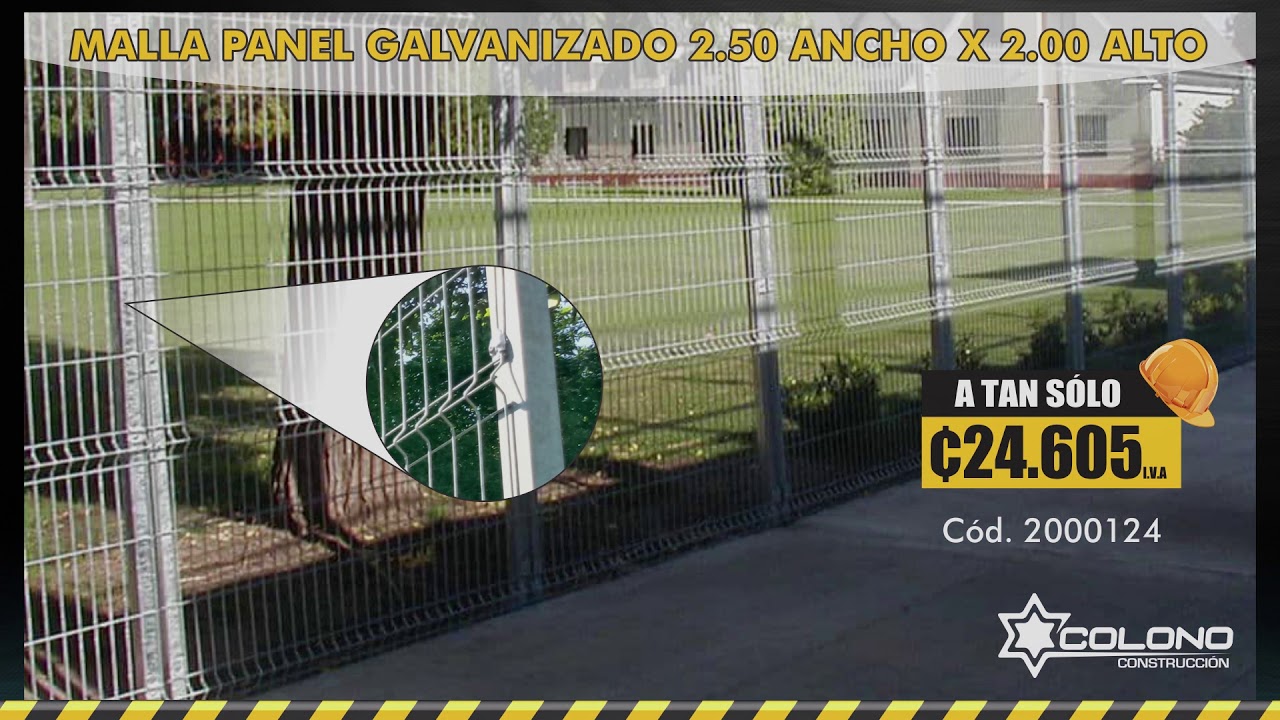 Oferta de malla galvanizada en Colono Construcción