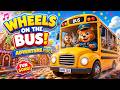 The Wheels on the Bus Adventure Remix | Fun Kids Song &amp; Happy Bus Ride Nursery Rhyme
