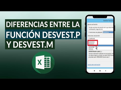 ¿Cuál es la Diferencia Entre la Función de Excel DESVEST.P y DESVEST.M?