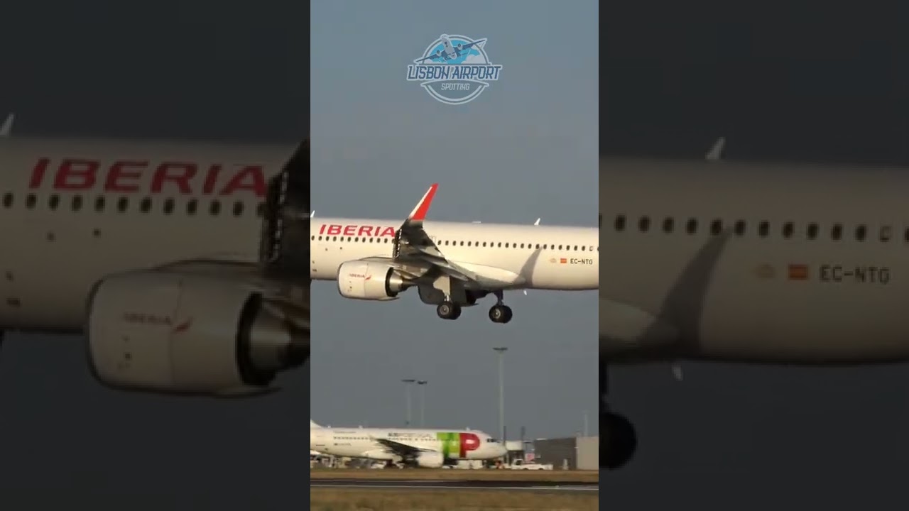 Airbus A320-251 Neo landing at Lisbon Airport
