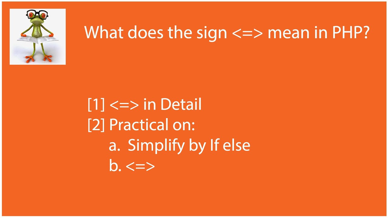 [Solved] What does the spaceship operator mean in PHP? - YouTube