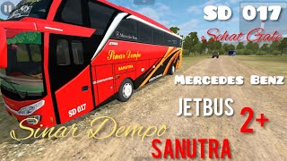 Sinar Dempo Sanutra Patas AC Jetbus 2+ SHD || Sehat Gale || SD 017 || Bussid ||