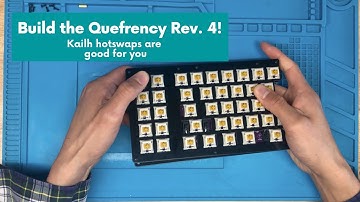 Quefrency Rev. 4 Hotswap Split Keyboard Assembly
