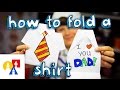 How To Fold An Origami Shirt (Father's Day Card)