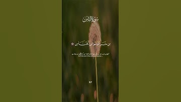 #surahnas #سورة_الناس ‎#قرآن_كريم #تلاوة #سورة #سبحان_الله #صباح_الخير #راحة_نفسية