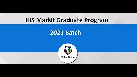 IHS Markit 2021 Graduate Program