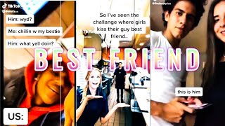 Kissing my best friend trendy challenge | tiktok trends challenges