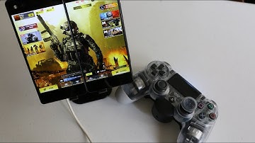 Cod Mobile using a PS4 Controller on a Folding Phone