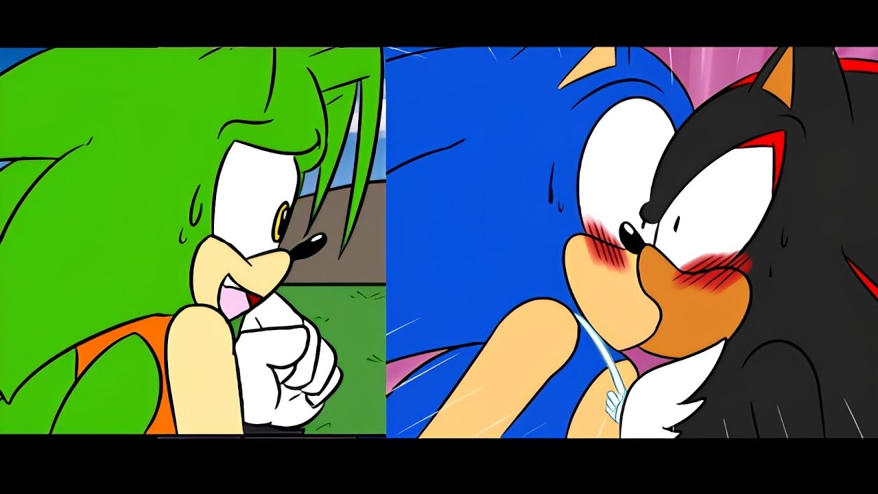 Kiss in the Sky 💙Sonadow ️ Sonic x Shadow Comic Dub 🎸Underground AU ...