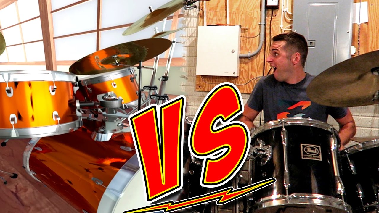 Virtual Drums VS Real Drums YouTube