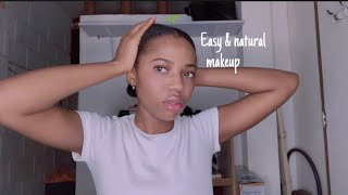 grwm easy and natural makeup look ☁️