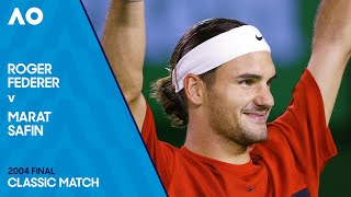 Roger Federer v Marat Safin Classic Match | Australian Open 2004 Final