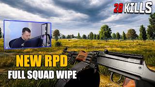 ADOUZ1E Tries the NEW RPD and Gets a 28 KILL GAME — Full Squad Wipes in PUBG!