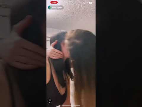 tiktok lesbians tongue kiss