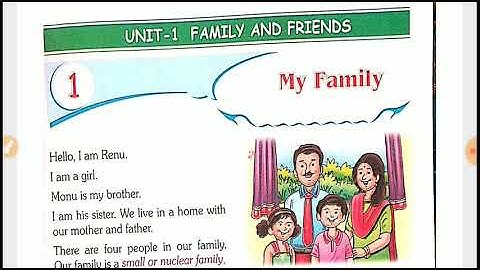 Class-2, E.V.S., lesson-1 My family