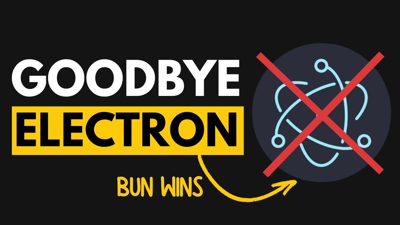 I Finally Found The Electron Killer (And It's Built With Bun)