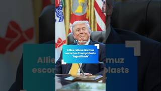 Allies refuse Hormuz escort as Trump blasts ‘ingratitude’