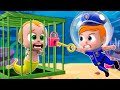 Baby police officer saves mermaid baby  little mermaid song  funny songs  nursery rhymes  pib