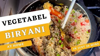 How to cook vegetable biryani in pressure cooker at home