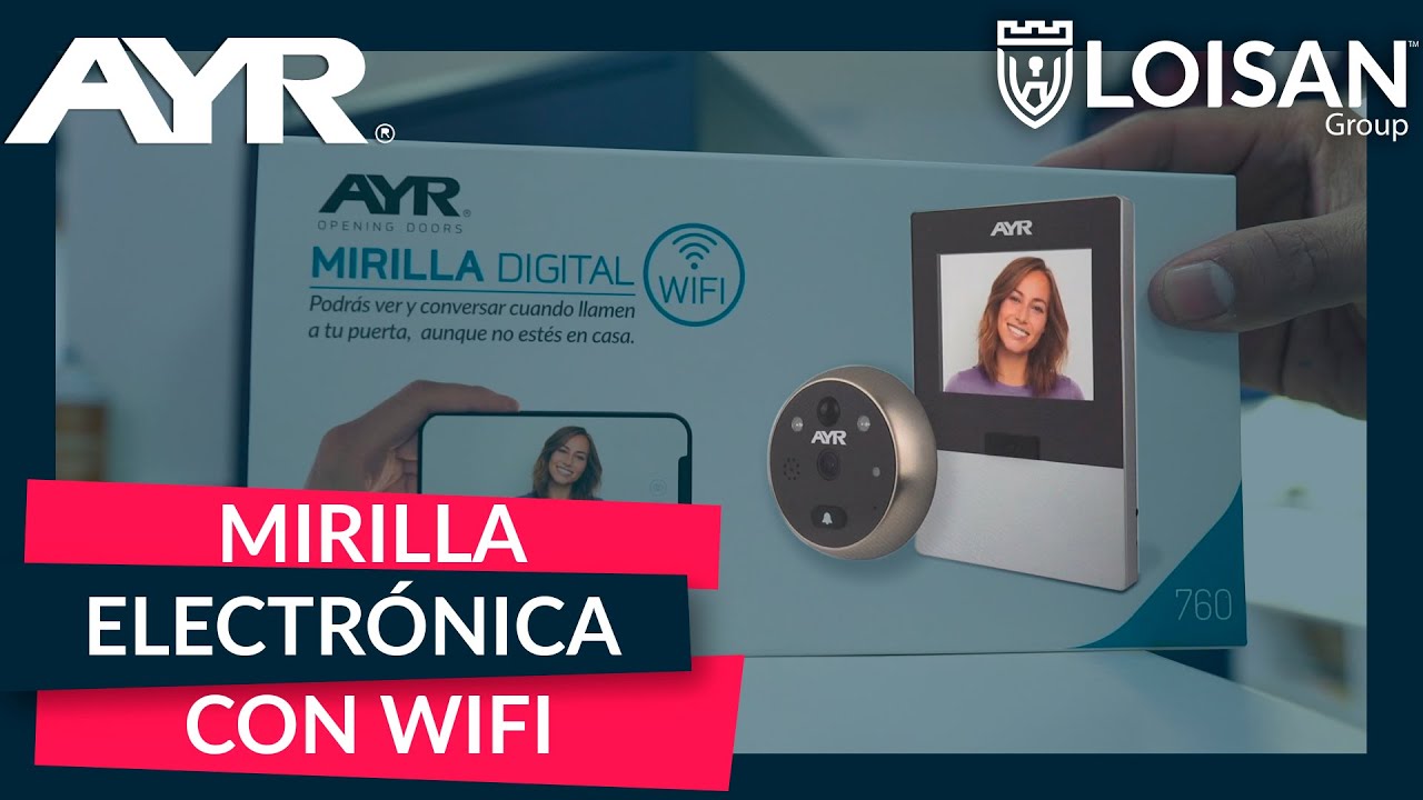 MIRILLA DIGITAL grabadora con sensor de movimiento y wifi controlada con el  móvil 🔴 