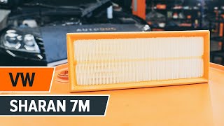Kaip pakeisti Variklio oro filtras VW SHARAN 7M [Pamoka]