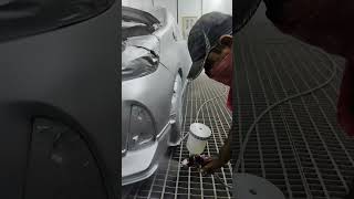 Toyota vitz clear coat process #automobile #more.