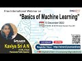 International webinar on basics of machine learning