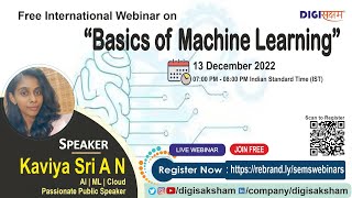 International Webinar on "Basics of Machine Learning"