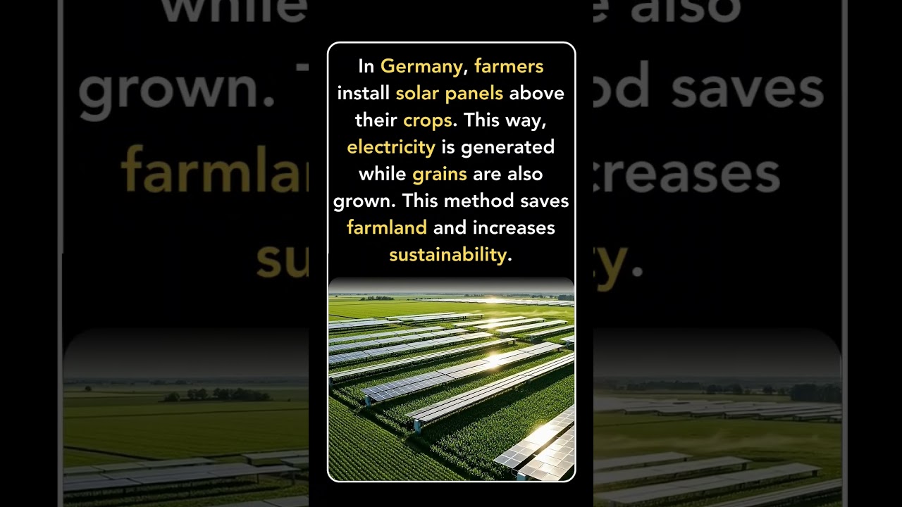 Germany’s Smart Farming: Solar Panels + Crops Together 