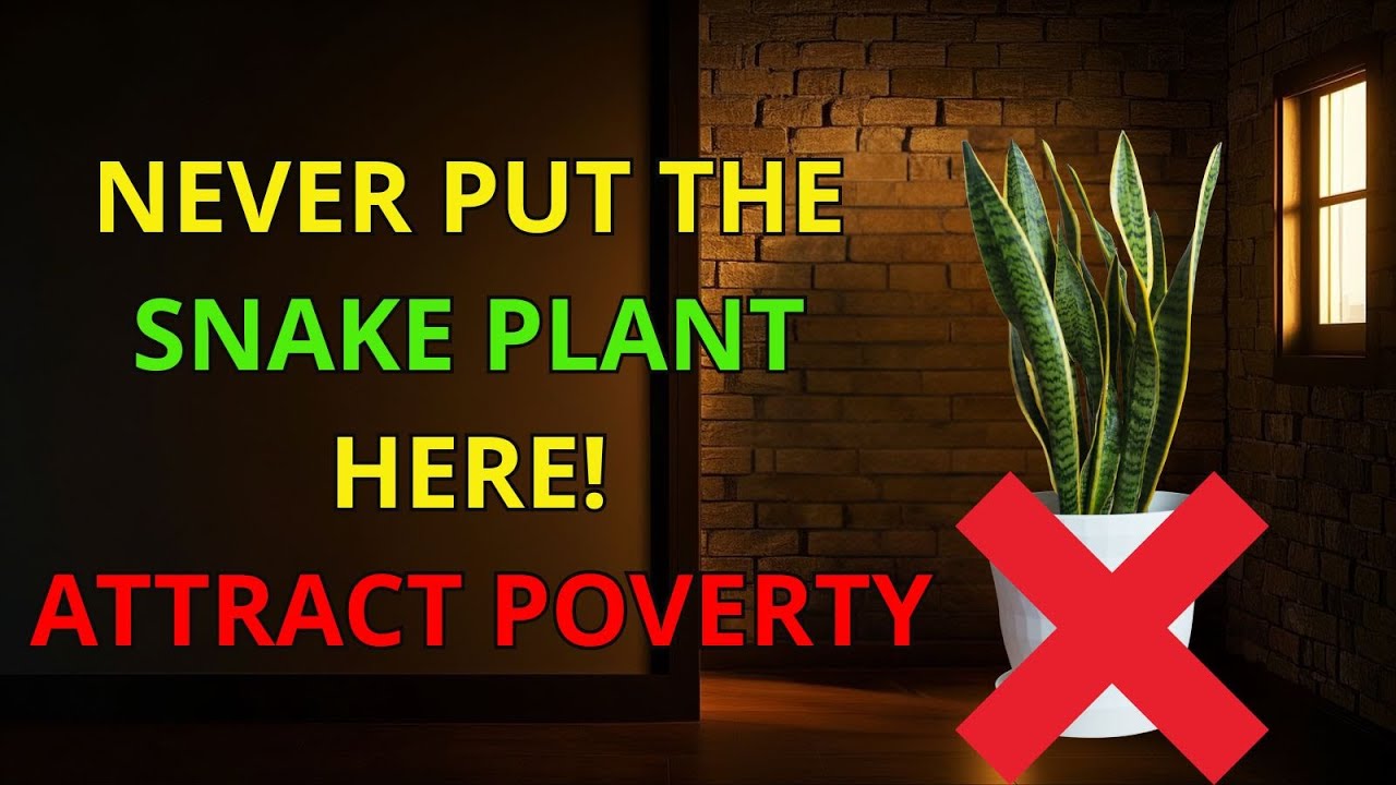 CAREFUL! Wrong Snake Plant Placement Could Attract Poverty – Fix This to Invite Prosperity!