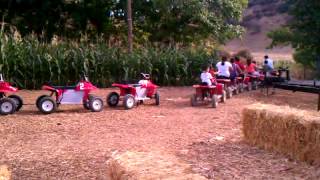 Tractor ride at the pumpkin patch
