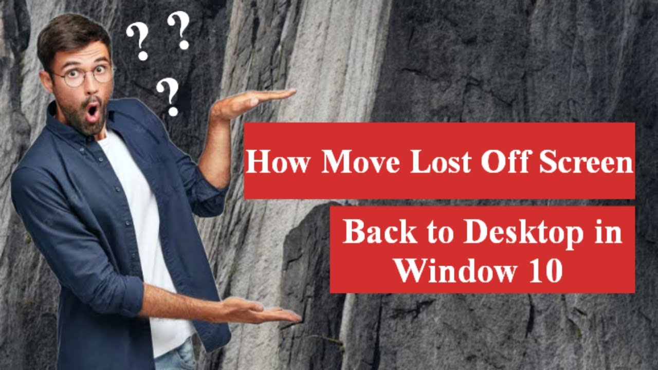 How to Move Lost off Screen back to Desktop #off screen window #how to ...