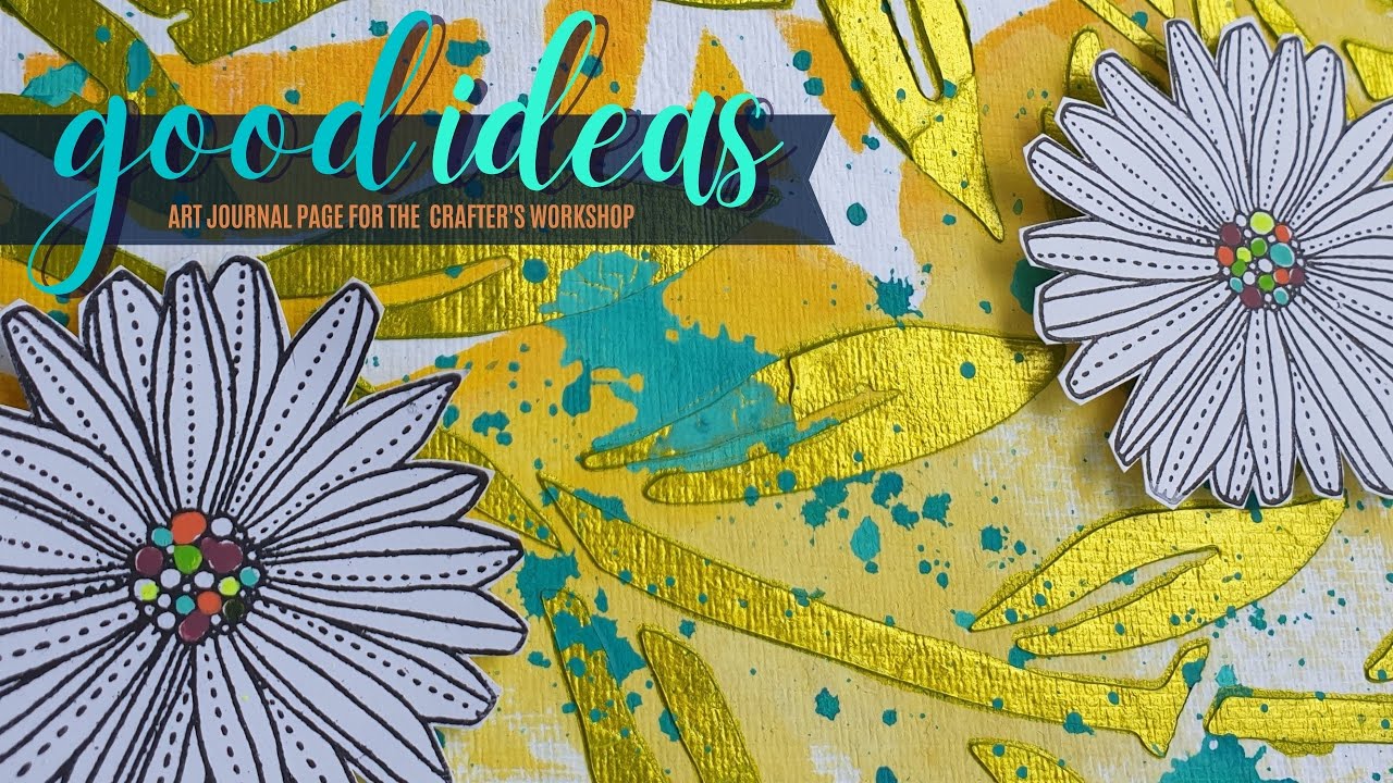 The Crafter's Workshop BlogHave Stencils, Will Travel- On-the-go Art  Journaling