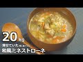 食べとけばそのうち痩せる！ポカポカ。具たくさんスープ 【和風ミネストローネ】痩せ飯 ダイエット レシピ