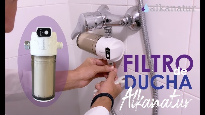 Instalación fácil filtro de ducha 🚿 recambiable Alkanatur de