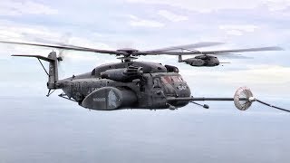 Helicopters Refueling In The Air • MH-53E Sea Dragons