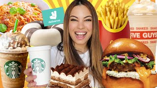JE MANGE DELIVEROO PENDANT 24H ! ( LE FIVE GUYS EST INCROYABLE )