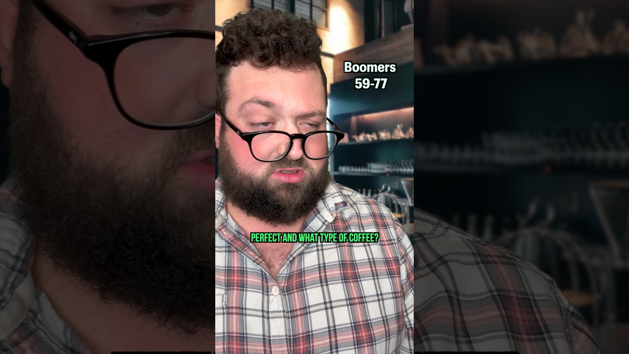 Different Generations ordering coffee 