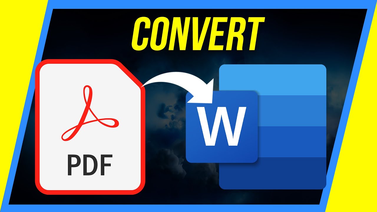 How To Convert Pdf To Word Youtube