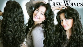 Your hair isn't frizzy...it's WAVY curly hair routine EASY (2a2c curls)