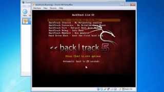 How to use virtual box and install Backtrack